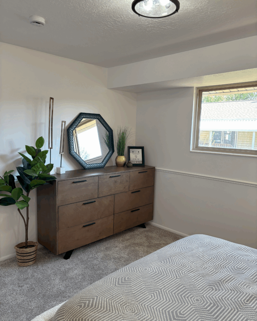 home stage bedroom dresser