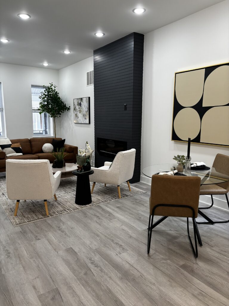 Green st in philadelphia staged home